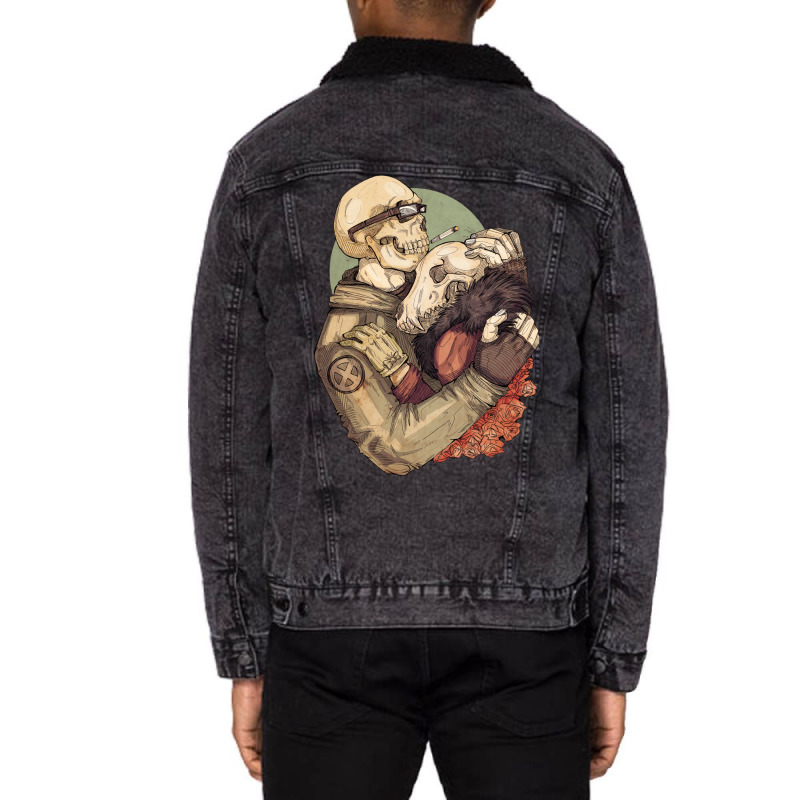 Weird Love Unisex Sherpa-lined Denim Jacket | Artistshot