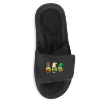 St Patricks Day Gnomes Slide Sandal | Artistshot