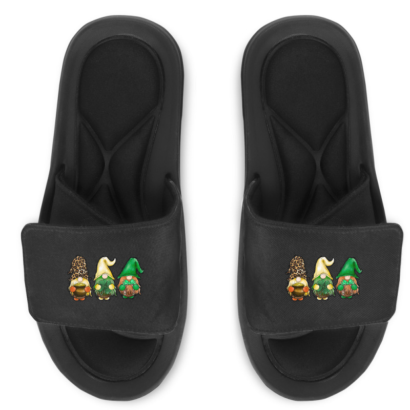 St Patricks Day Gnomes Slide Sandal | Artistshot