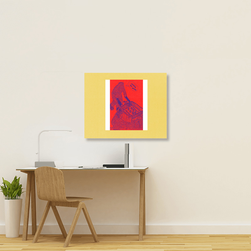 Construction Worker Aesthetic Landscape Canvas Print | Artistshot