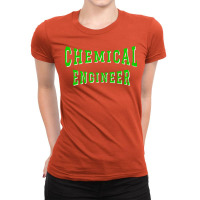 Chemical Engineer In Green Color Text Trending Ladies Fitted T-shirt | Artistshot