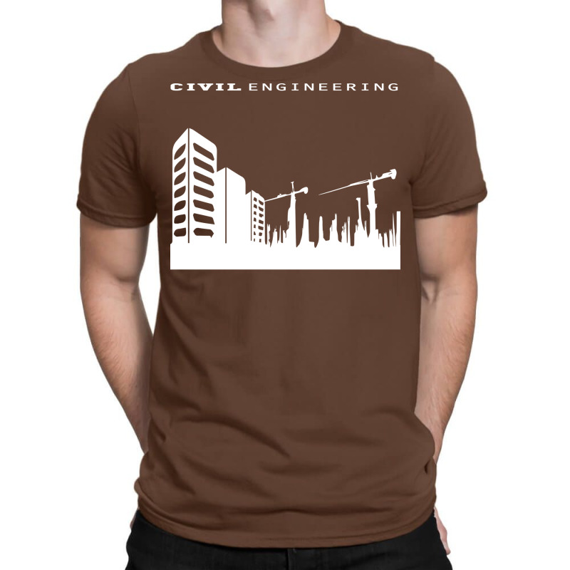 Civil Engineering Building Tower Crane Engineer De T-shirt | Artistshot