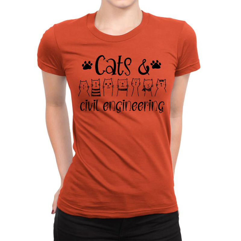 Cats Civil Engineering Tumblr Ladies Fitted T-Shirt by shippesaruura | Artistshot