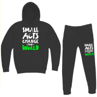 Go Green Small Acts Change The World Zero Waste Ec Hoodie & Jogger Set | Artistshot