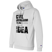 Civil Engineering Vintage Music Champion Hoodie | Artistshot