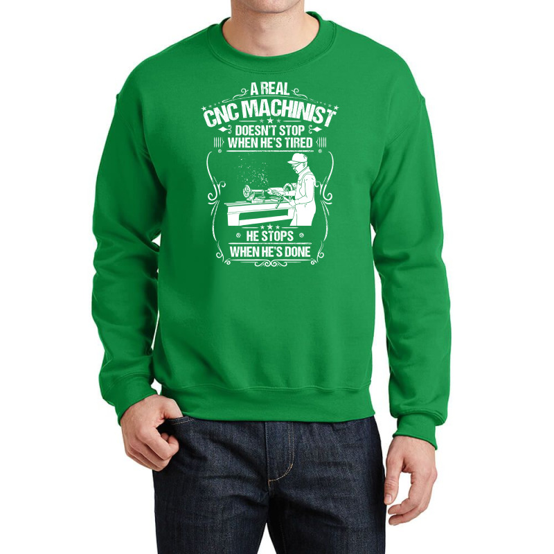 Cnc Machinist Cnc Operator Cnc Machine Gift Travel Crewneck Sweatshirt | Artistshot