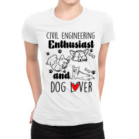 Civil Engineering Dog Funny Ladies Fitted T-shirt | Artistshot