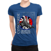 Concorde Supersonic British French Legendary Aircr Ladies Fitted T-shirt | Artistshot