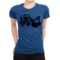 Excavator Driver Excavator Front Loader Sayings Lo Ladies Fitted T-shirt | Artistshot