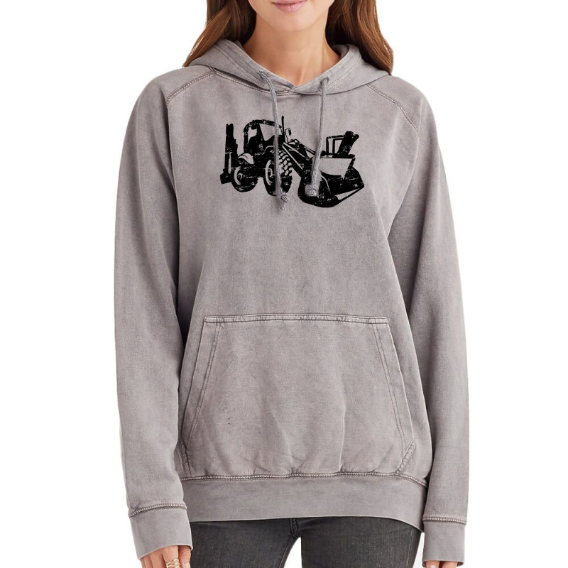 Excavator Driver Excavator Front Loader Sayings Lo Vintage Hoodie | Artistshot