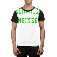 Mechanical Engineer In Green Color Text Hippie Graphic T-shirt | Artistshot