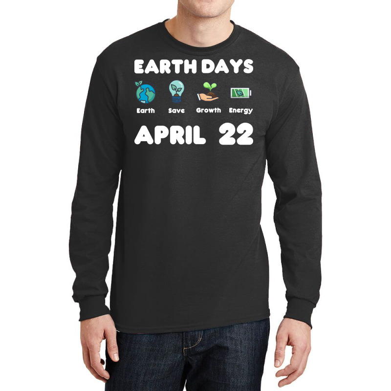 Earth Day April Long Sleeve Shirts by axmyabrielg | Artistshot