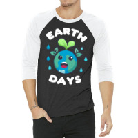 Earth Day Cute Hipster 3/4 Sleeve Shirt | Artistshot