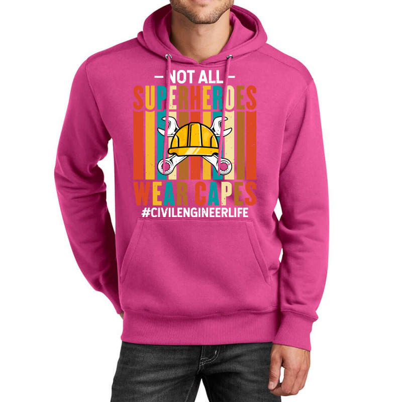 Proud Civil Engineer Life Funny Retro Civil Engine Unisex Hoodie by zemkamajoor1 | Artistshot