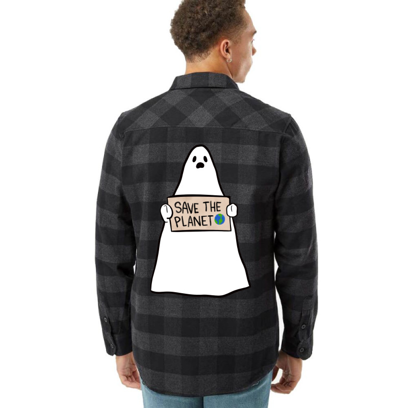 Climate Change Ghost Halloween Summer Flannel Shirt | Artistshot