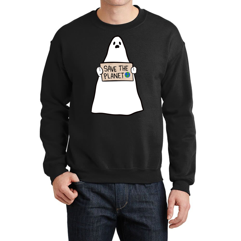 Climate Change Ghost Halloween Summer Crewneck Sweatshirt | Artistshot