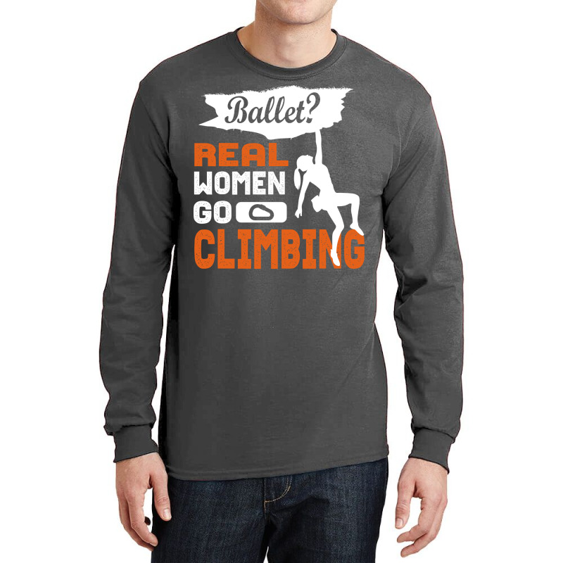 Climbing Rock Climber Climb Bouldering Gift Cute Long Sleeve Shirts | Artistshot