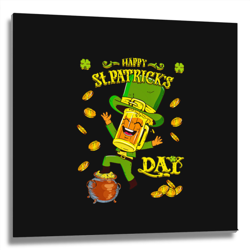 St Patrick T Shirt Happy St Patricks Day Metal Print Square | Artistshot