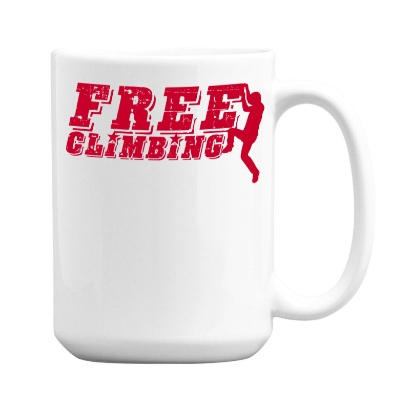 Free Climbing Bouldering Sport Climbing Rope Climb 15 Oz Coffee Mug | Artistshot