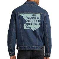 Climbing Climber Rock Climbing Im Having Fun Girl Men Denim Jacket | Artistshot