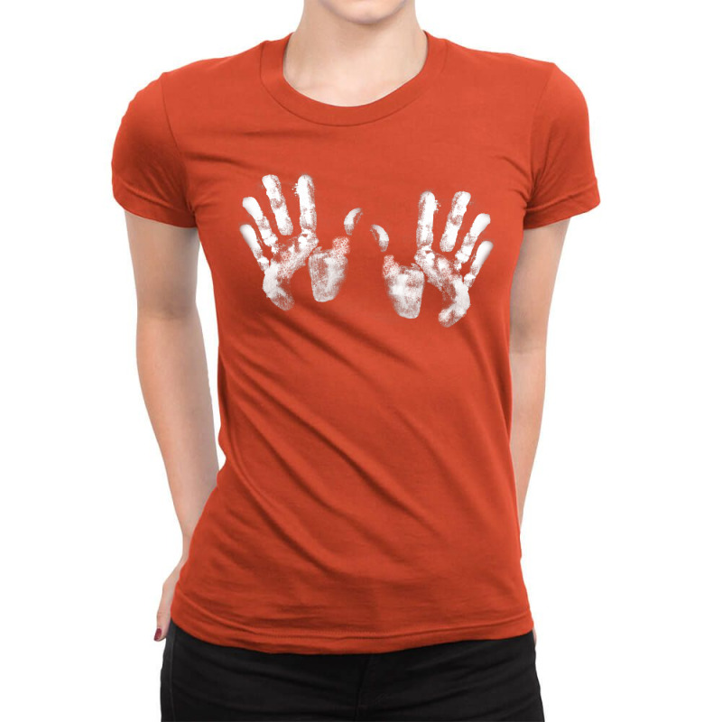 Chalk Hands Climbing Bouldering Magnesium Gift Ladies Fitted T-Shirt by mutbogurcup | Artistshot