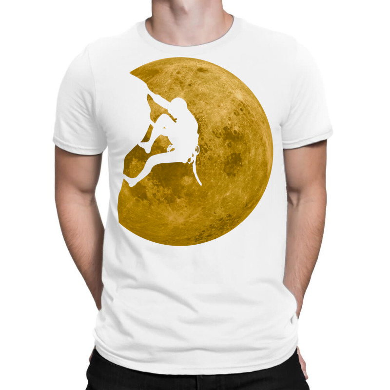 Climbing Bouldering Full Moon Climber Boulder Cute T-shirt | Artistshot