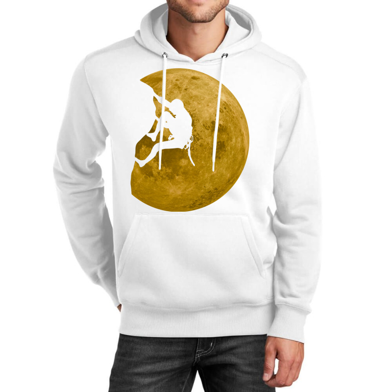 Climbing Bouldering Full Moon Climber Boulder Cute Unisex Hoodie | Artistshot