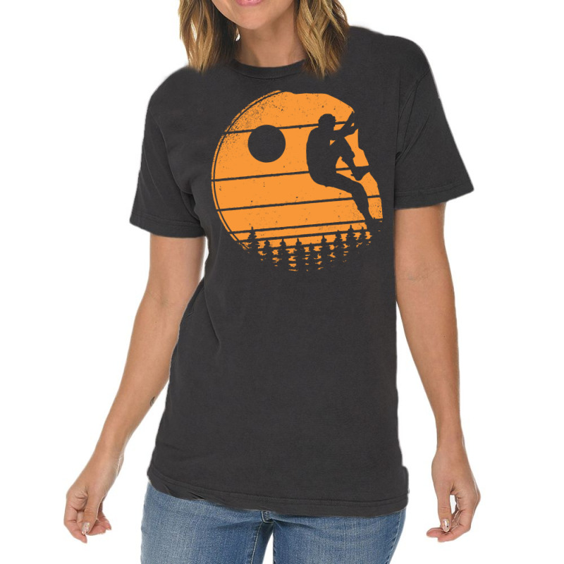 Bouldering Climber Outdoor Rock Climbing Travel Vintage T-shirt | Artistshot