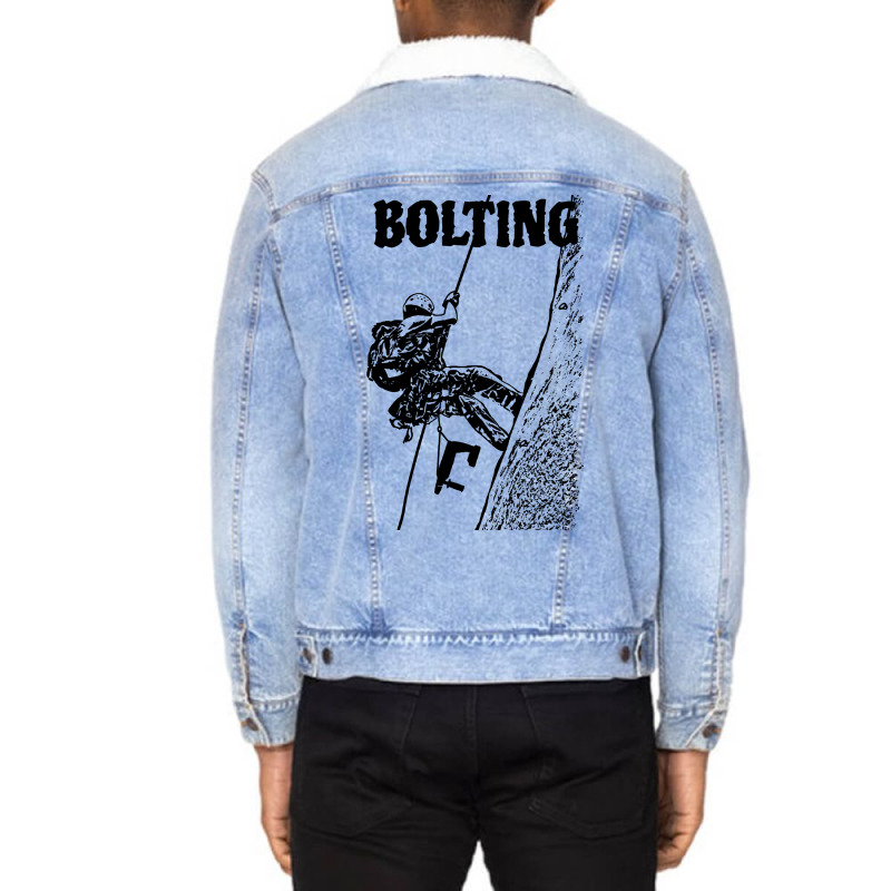 Climbing Bolting Unisex Sherpa-lined Denim Jacket | Artistshot