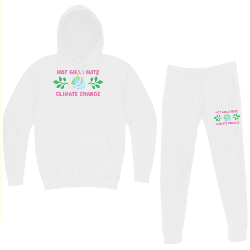 Hot Girls Hate Climate Change Aesthetic Hoodie & Jogger Set | Artistshot