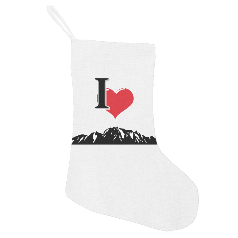 I Love Mountains Climbing Mountain Outdoors Nature Holiday Stocking | Artistshot