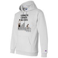 Climbing The Corporate Milk Crates Hipster Champion Hoodie | Artistshot