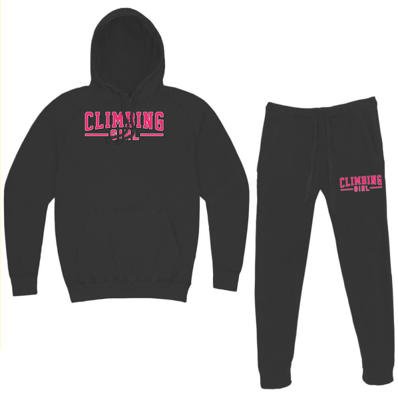 Climbing Girl Perfect Present For Mother Dad Frien Hoodie & Jogger Set | Artistshot