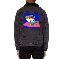 Hungry Humanity 1 Cute Unisex Sherpa-lined Denim Jacket | Artistshot