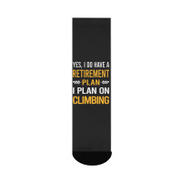 Funny My Retirement Plan Climbing Climb Climber Mu Crew Socks | Artistshot