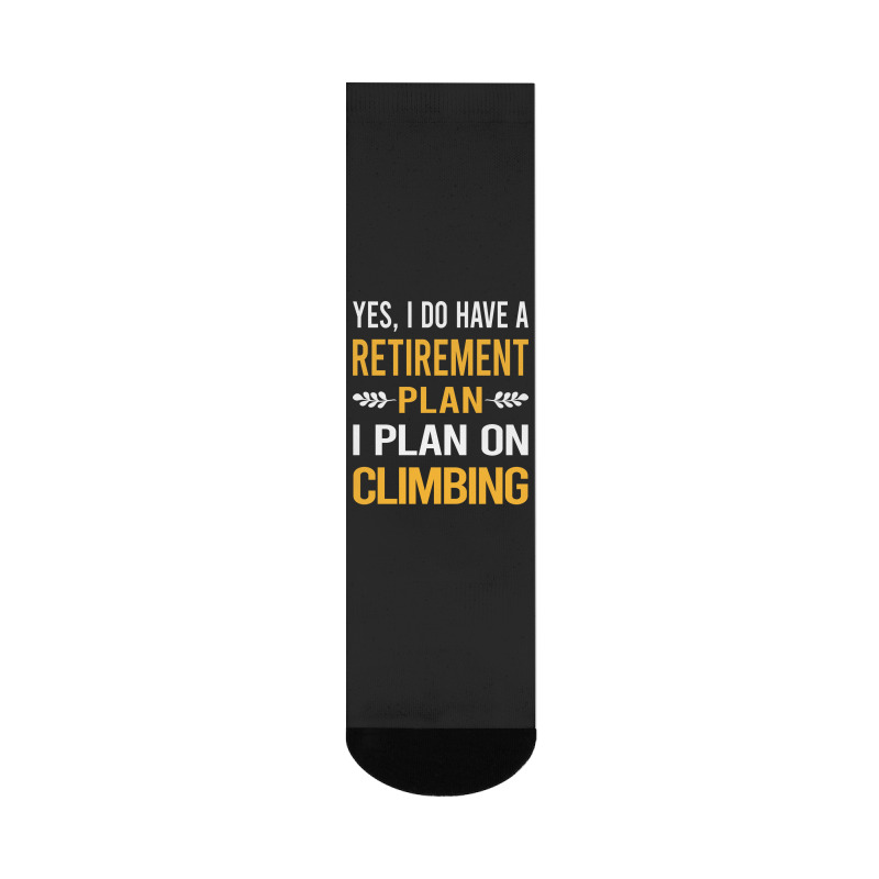 Funny My Retirement Plan Climbing Climb Climber Mu Crew Socks | Artistshot