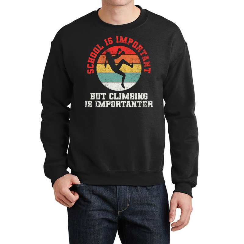 Climbing Climber 70s Crewneck Sweatshirt | Artistshot