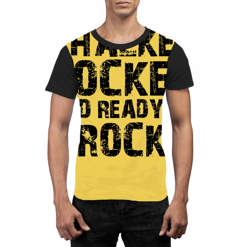 Climber Chalked Locked Ready To Rock Graphic T-shirt | Artistshot