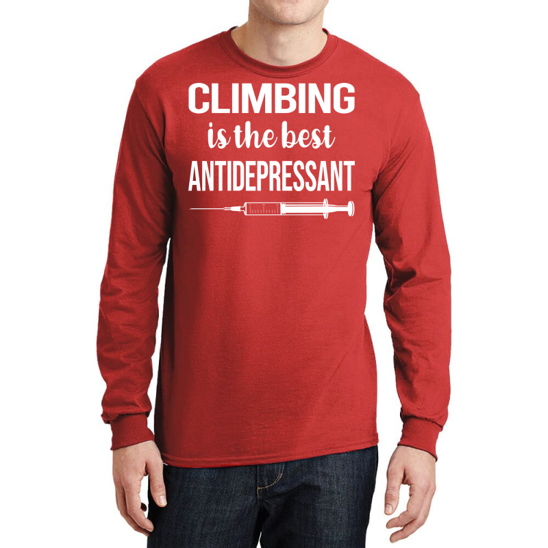 Antidepressant Climbing Climb Climber Girl Long Sleeve Shirts | Artistshot