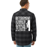 Retirement Rock Climbing 80s Flannel Shirt | Artistshot