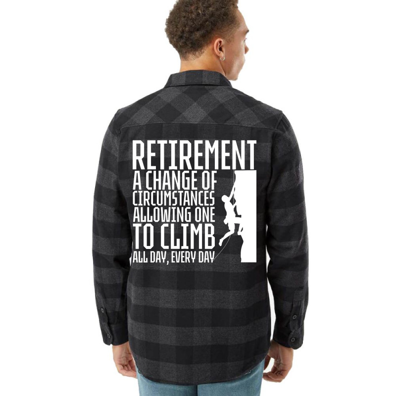 Retirement Rock Climbing 80s Flannel Shirt | Artistshot