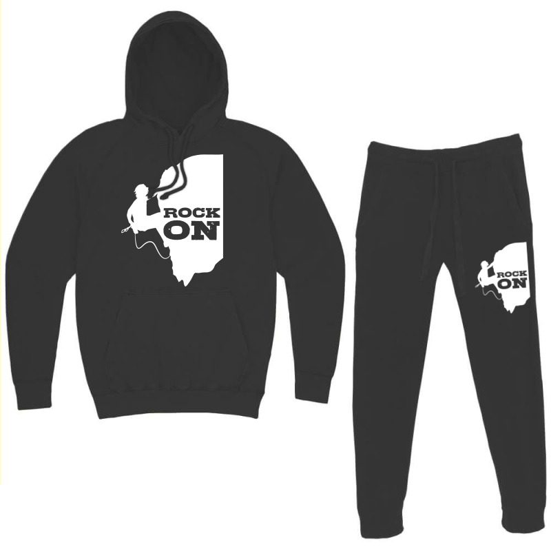 Rock On Climber Telluride Climbing Summit Boulder Hoodie & Jogger Set | Artistshot