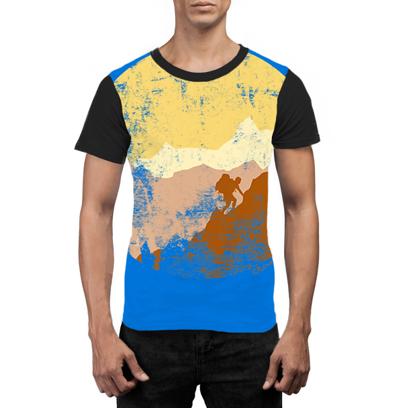 Mountain Climbing Hiking Climber Mountains Wildern Graphic T-shirt | Artistshot