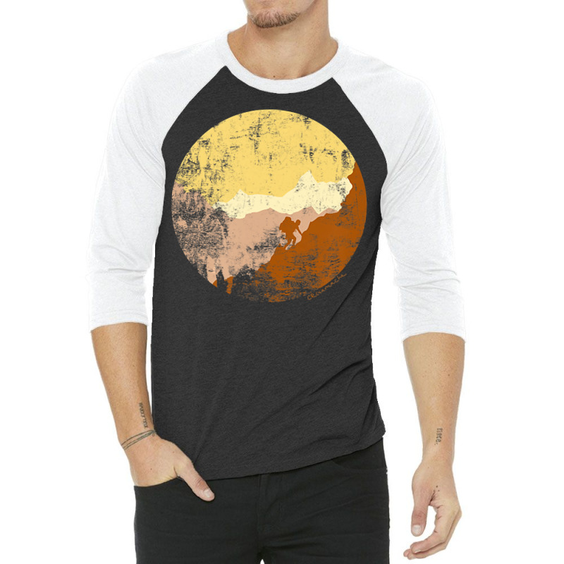 Mountain Climbing Hiking Climber Mountains Wildern 3/4 Sleeve Shirt | Artistshot