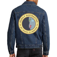 Easily Distracted Girl Men Denim Jacket | Artistshot