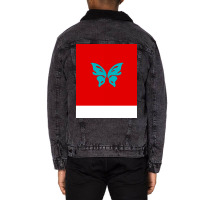 Butterfly Girl Boy Trending Unisex Sherpa-lined Denim Jacket | Artistshot