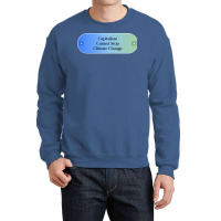 Capitalism Cannot Stop Climate Change Hipster Crewneck Sweatshirt | Artistshot