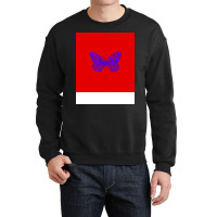 Butterfly Yellow Hipster Crewneck Sweatshirt | Artistshot