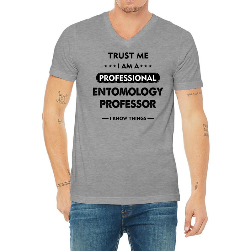 Entomology Professor Retro V-neck Tee | Artistshot