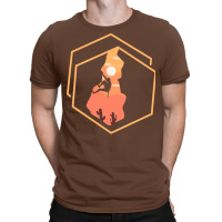 Retro Climber Sunset Climbing Summit Bouldering Su T-shirt | Artistshot